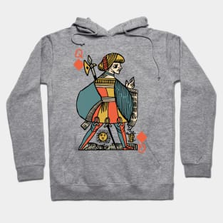 Character of Playing Card Queen of Diamonds Hoodie